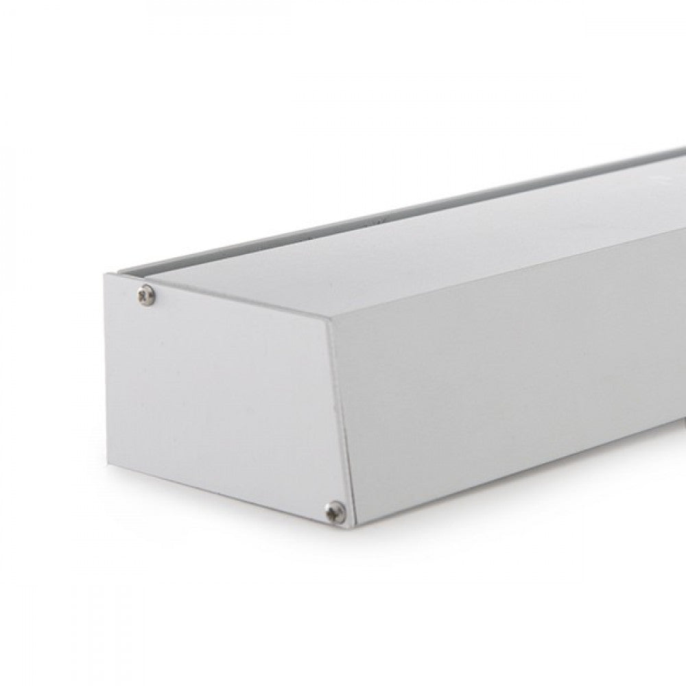 Perfíl Aluminio para Tira LED Estanterías Cristal Espesor 8mm - Alojamiento Transformador x 2M — Vetonek (5)