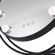 Espejo Iluminado Maquillaje LED 4200ºK 48x43cm Negro — Vetonek (2)