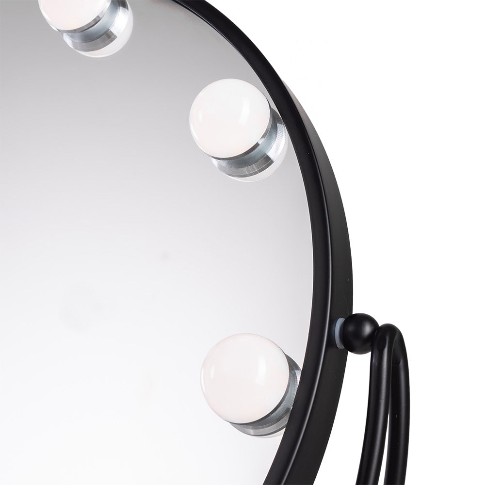 Espejo Iluminado Maquillaje LED 4200ºK 48x43cm Negro — Vetonek (3)