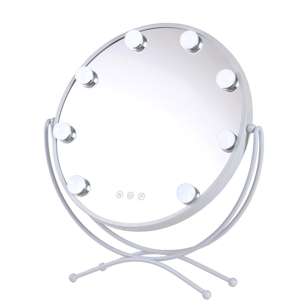 Espejo Iluminado Maquillaje LED 4200ºK 48x43cm Blanco — Vetonek