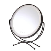 Espejo Iluminado Maquillaje LED 4200ºK 48x43cm Negro — Vetonek