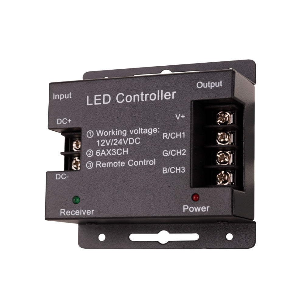 Controlador Rf Tira RGB Mando a Distancia Circular 12-24VDC ► 216/432W — Vetonek (2)