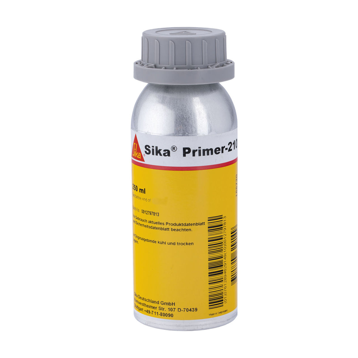 Bote de Sika® Primer-210 de Sika, imprimación epoxi incolora para aluminio, acero y metales no férreos - Vetonek