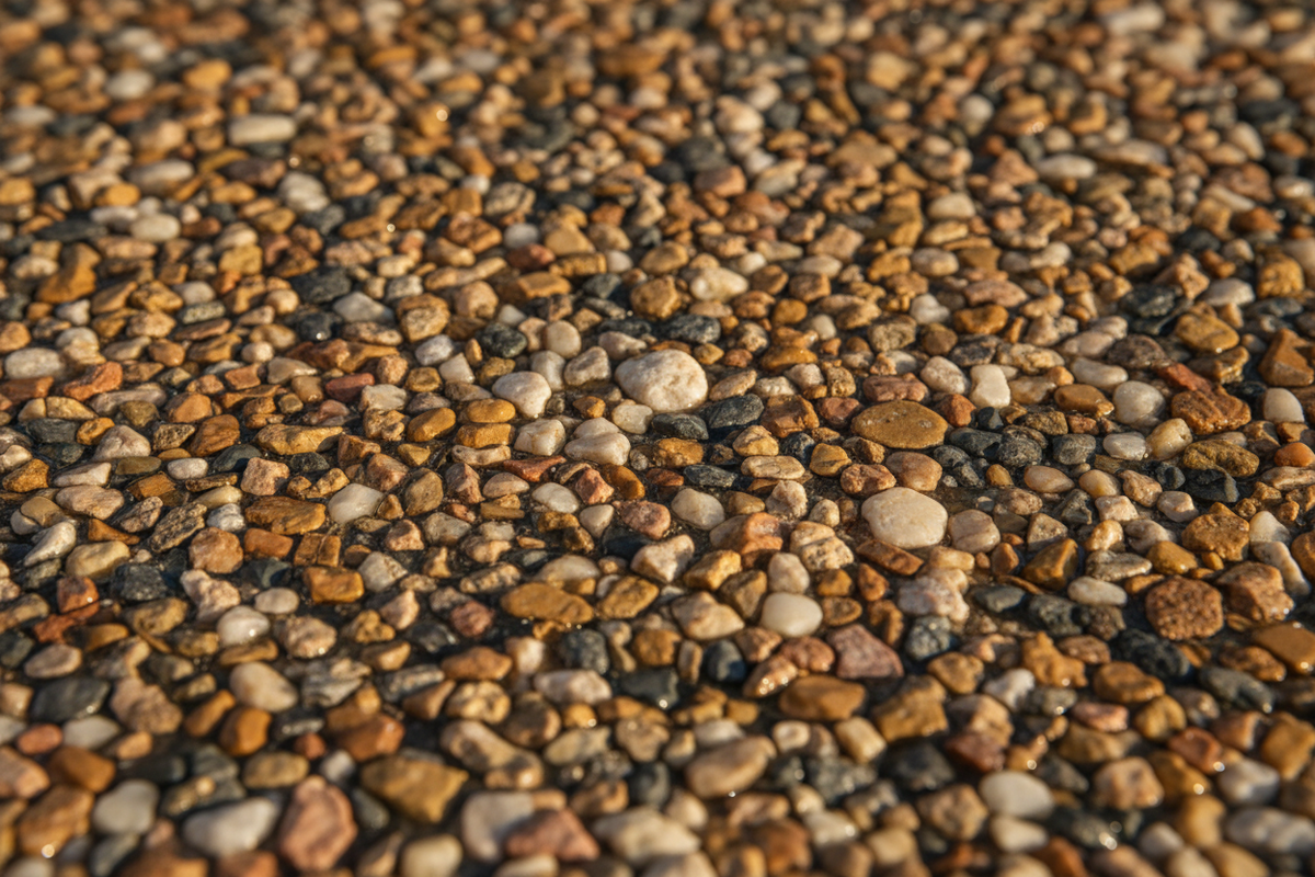 una foto de moqueta de piedra visto de cerca