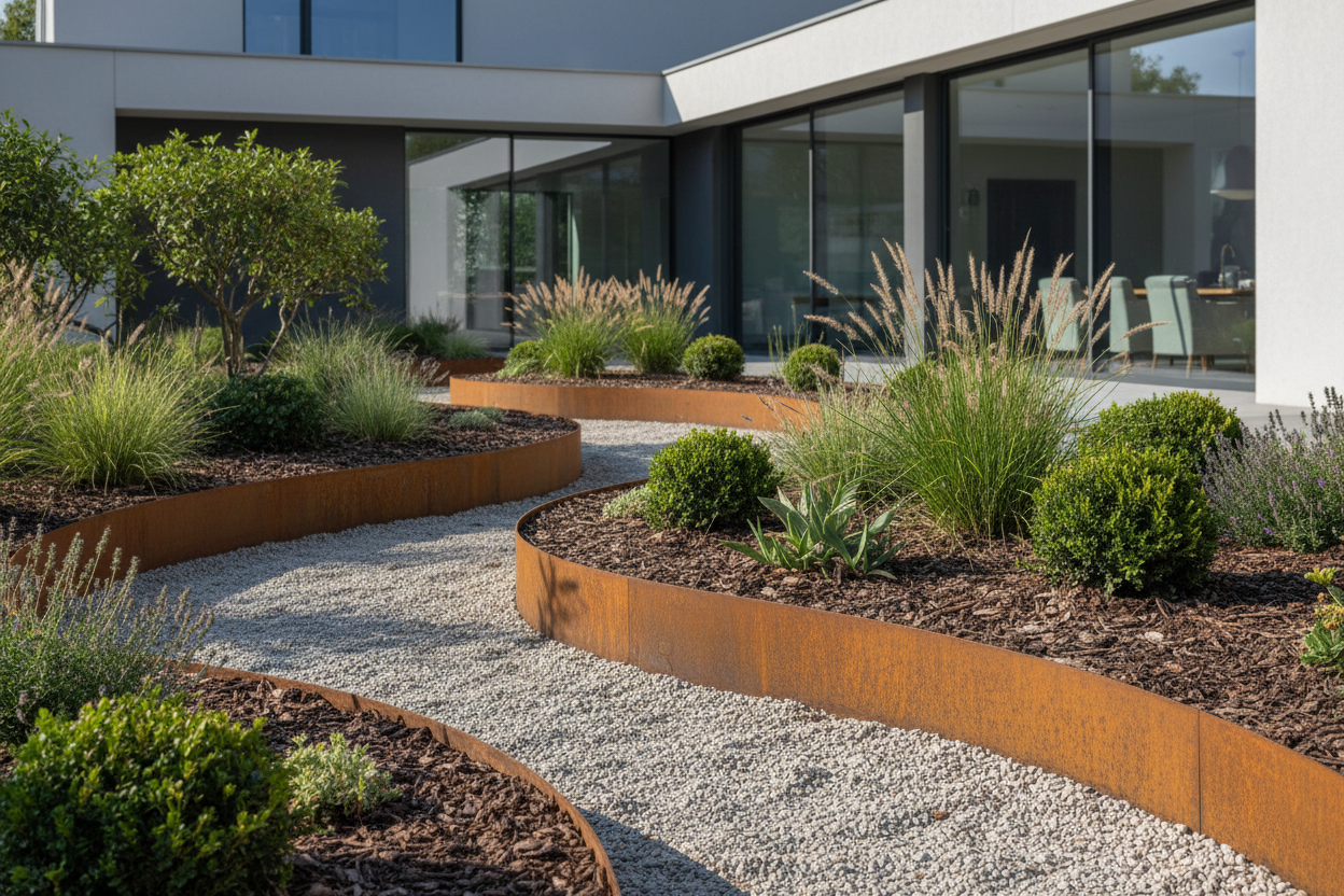 Bordura circular de Acero Corten - Vetonek