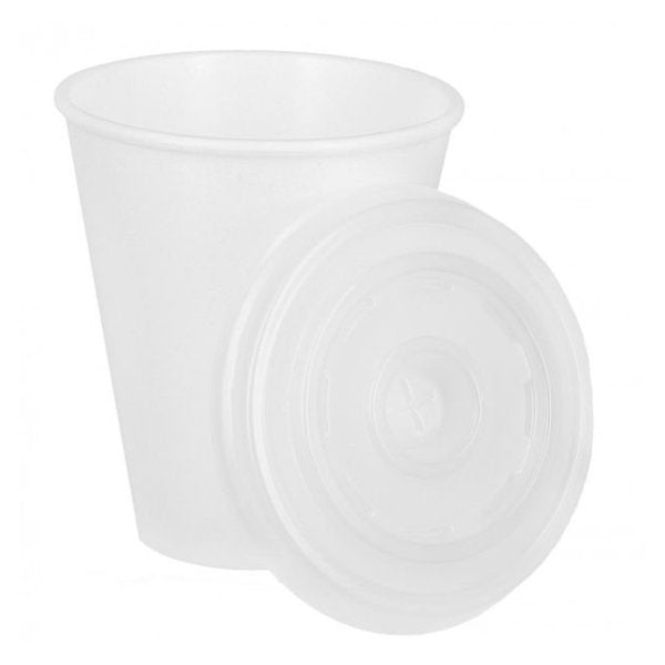 Vasos desechables térmicos de foam con tapadera 200cc - Pack 50 uds Vetonek