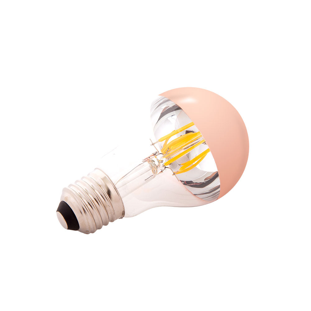 Bombilla LED E27 4W 273Lm 2000ºK Filamento A6 Reflector Cobre — Vetonek