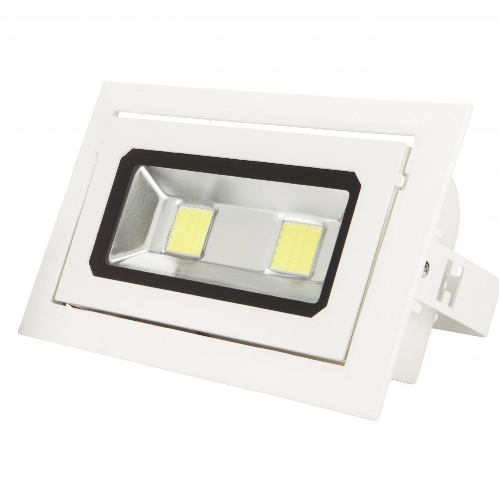 Foco Downlight LED 40W 3.600Lm 6000ºK Rectangular Basculante — Vetonek