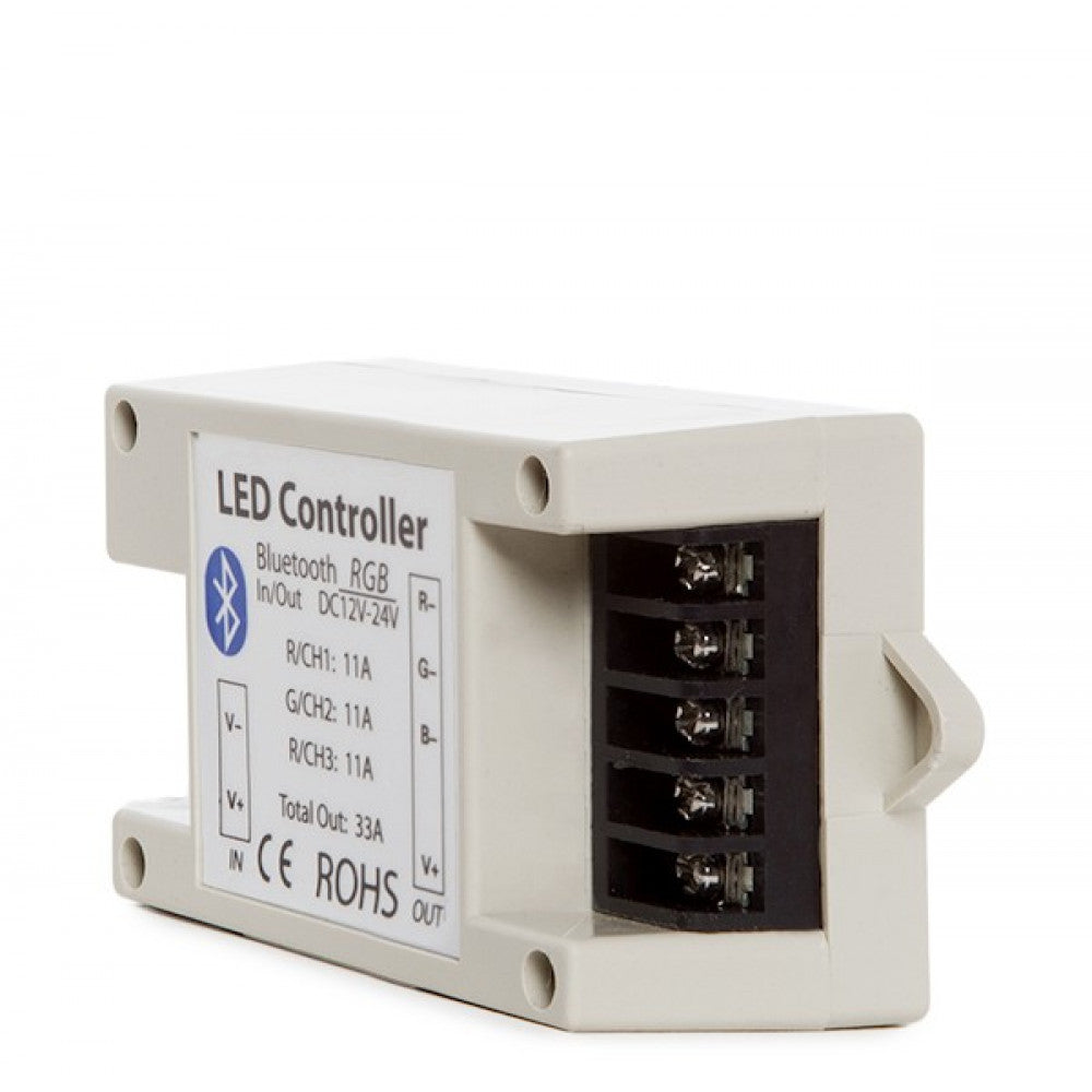 Controlador Tira LED RGB Bluetooth Smartphone 12-24VDC 400-800W — Vetonek (3)